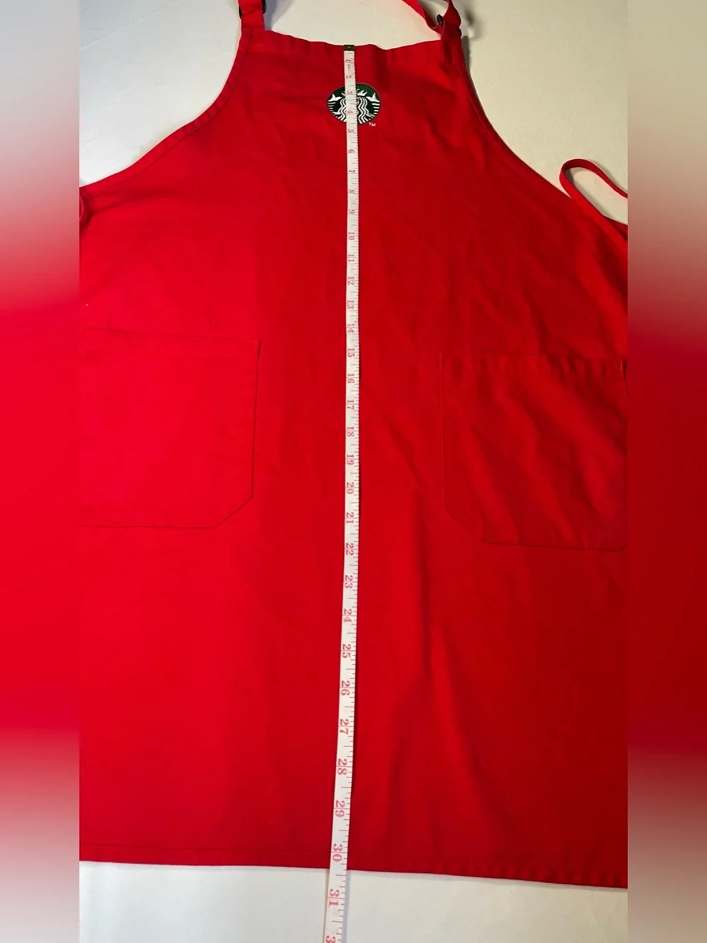 Authentic Starbucks Christmas Holiday Red Barista Apron - Limited Edition